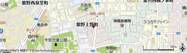 京都府京都市北区紫野上野町周辺の地図