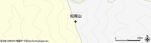 松尾山周辺の地図