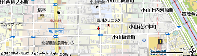 京都府京都市北区小山初音町26周辺の地図