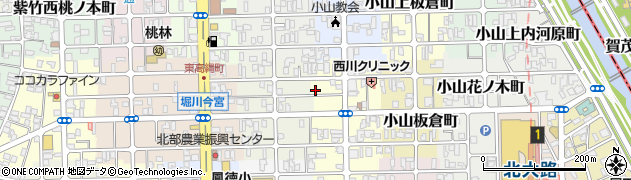 京都府京都市北区小山初音町23周辺の地図