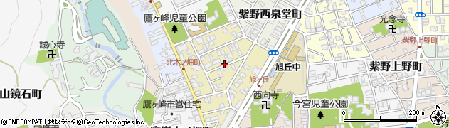 京都府京都市北区紫野西蓮台野町周辺の地図