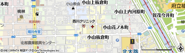 京都府京都市北区小山板倉町26周辺の地図