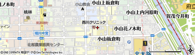 京都府京都市北区小山板倉町29周辺の地図