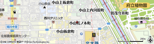 京都府京都市北区小山花ノ木町27周辺の地図