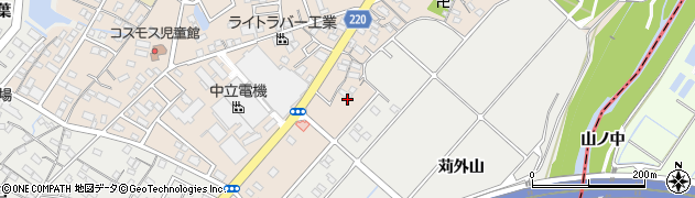 愛知県豊明市新田町大割42周辺の地図