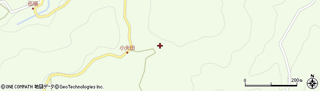 愛知県新城市作手守義（上小夫田）周辺の地図
