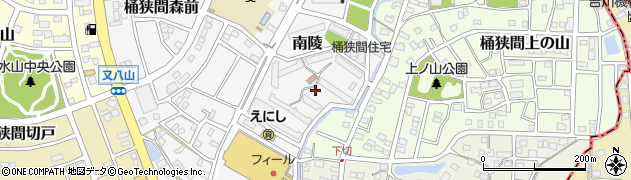 愛知県名古屋市緑区南陵周辺の地図