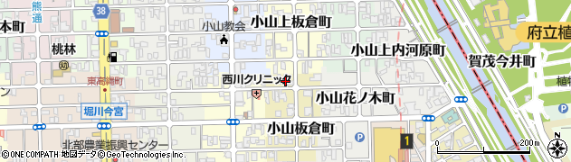 京都府京都市北区小山板倉町33周辺の地図