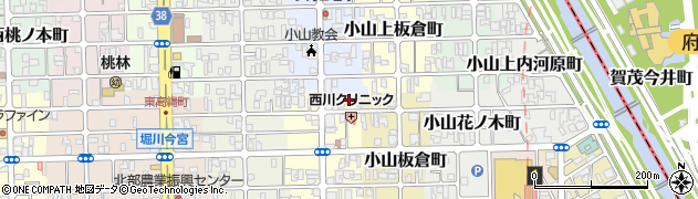 京都府京都市北区小山初音町39周辺の地図