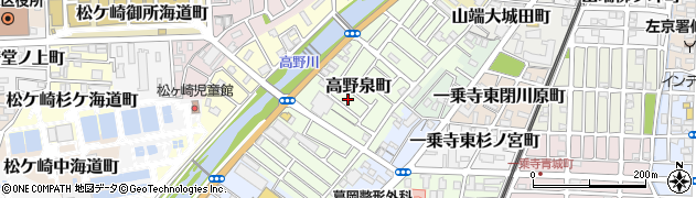 京都府京都市左京区高野泉町周辺の地図