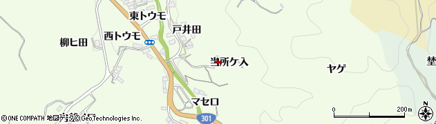 愛知県豊田市林添町（当所ケ入）周辺の地図