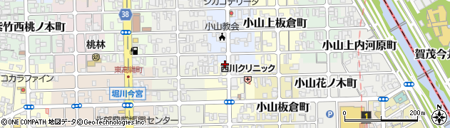 京都府京都市北区小山初音町34周辺の地図