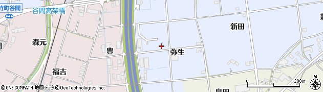 愛知県豊田市竜神町（弥生）周辺の地図