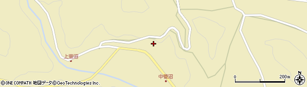 愛知県新城市作手菅沼大平周辺の地図
