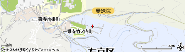 京都府京都市左京区一乗寺大谷周辺の地図