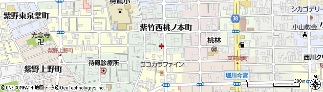 京都紫竹郵便局周辺の地図