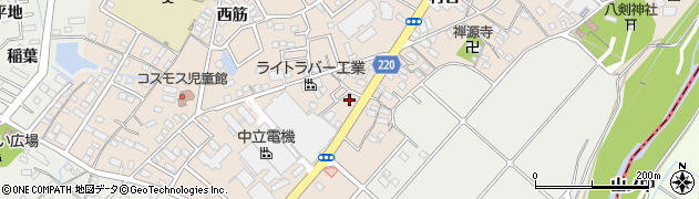 愛知県豊明市新田町大割周辺の地図