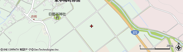 京都府亀岡市東本梅町赤熊下沢周辺の地図