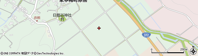京都府亀岡市東本梅町赤熊（下沢）周辺の地図