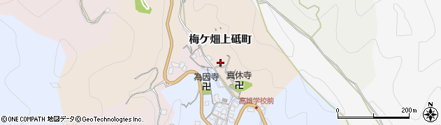 京都府京都市右京区梅ケ畑上砥町周辺の地図