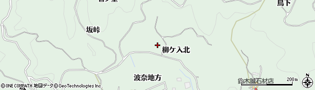 愛知県豊田市花沢町柳ケ入北周辺の地図
