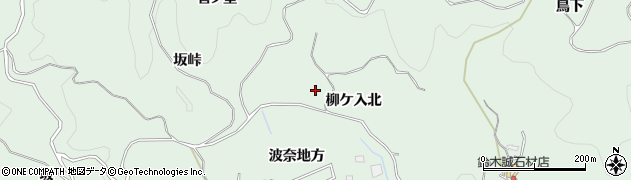 愛知県豊田市花沢町（柳ケ入北）周辺の地図