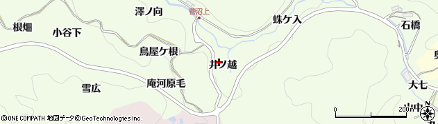 愛知県豊田市九久平町（井ノ越）周辺の地図