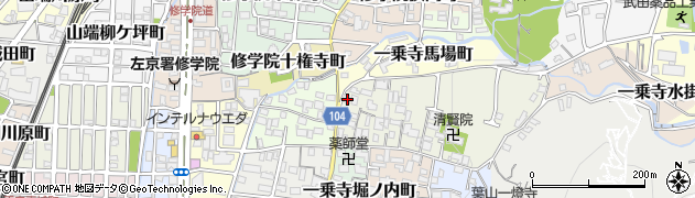 京都府京都市左京区一乗寺東浦町5周辺の地図