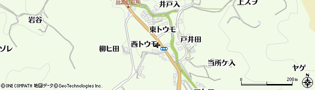 愛知県豊田市林添町（西トウモ）周辺の地図