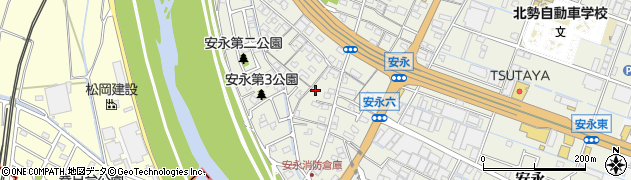 三重県桑名市安永414周辺の地図