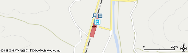岡山県真庭市周辺の地図