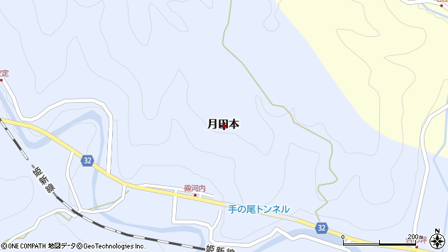 〒717-0743 岡山県真庭市月田本の地図