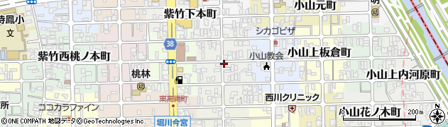 京都府京都市北区紫竹上梅ノ木町周辺の地図