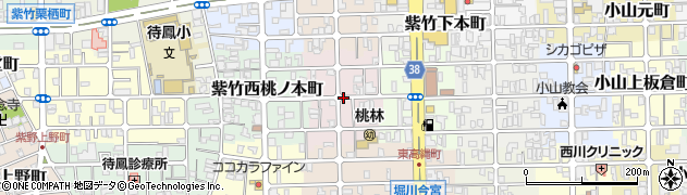 京都府京都市北区紫竹桃ノ本町周辺の地図