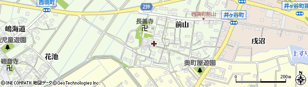 愛知県刈谷市西境町前山186周辺の地図