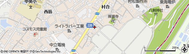 愛知県豊明市新田町大割7周辺の地図