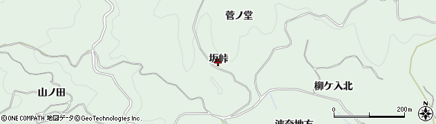 愛知県豊田市花沢町坂峠周辺の地図
