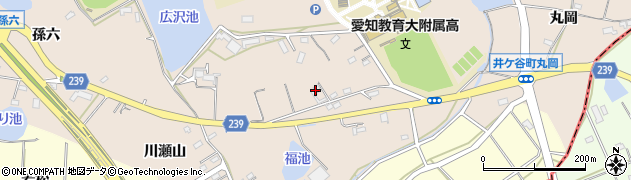 愛知県刈谷市井ケ谷町（洲原）周辺の地図