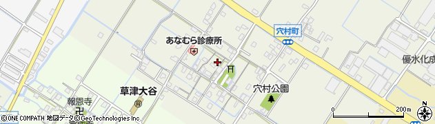 滋賀県草津市穴村町周辺の地図