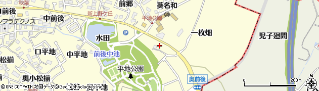 愛知県東海市名和町（奥前後）周辺の地図