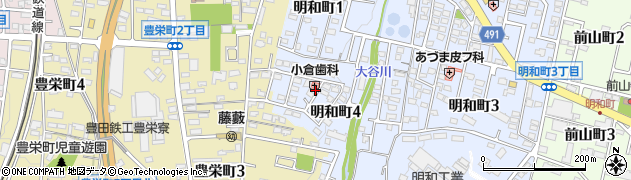 小倉歯科医院周辺の地図