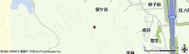 京都府亀岡市千代川町北ノ庄（袋ケ谷）周辺の地図