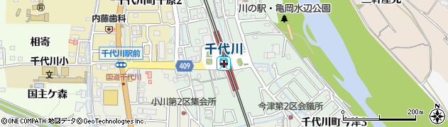 京都府亀岡市周辺の地図