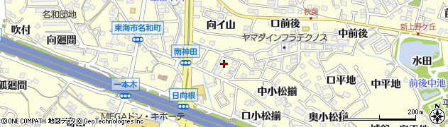 愛知県東海市名和町南神田周辺の地図