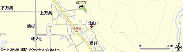 京都府亀岡市千歳町千歳（北山）周辺の地図