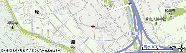静岡県静岡市清水区草ヶ谷367-1周辺の地図