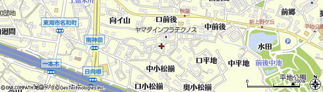 愛知県東海市名和町（北神田）周辺の地図