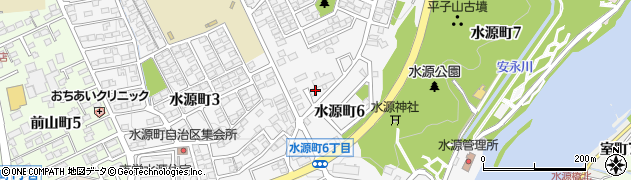 愛知県豊田市水源町周辺の地図