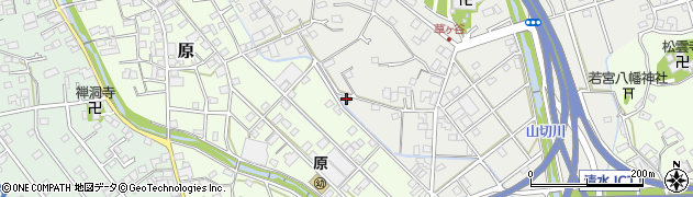 静岡県静岡市清水区草ヶ谷457周辺の地図