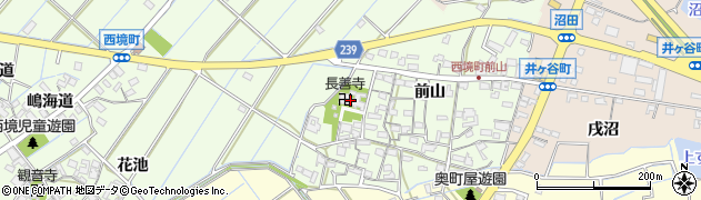 愛知県刈谷市西境町前山244周辺の地図